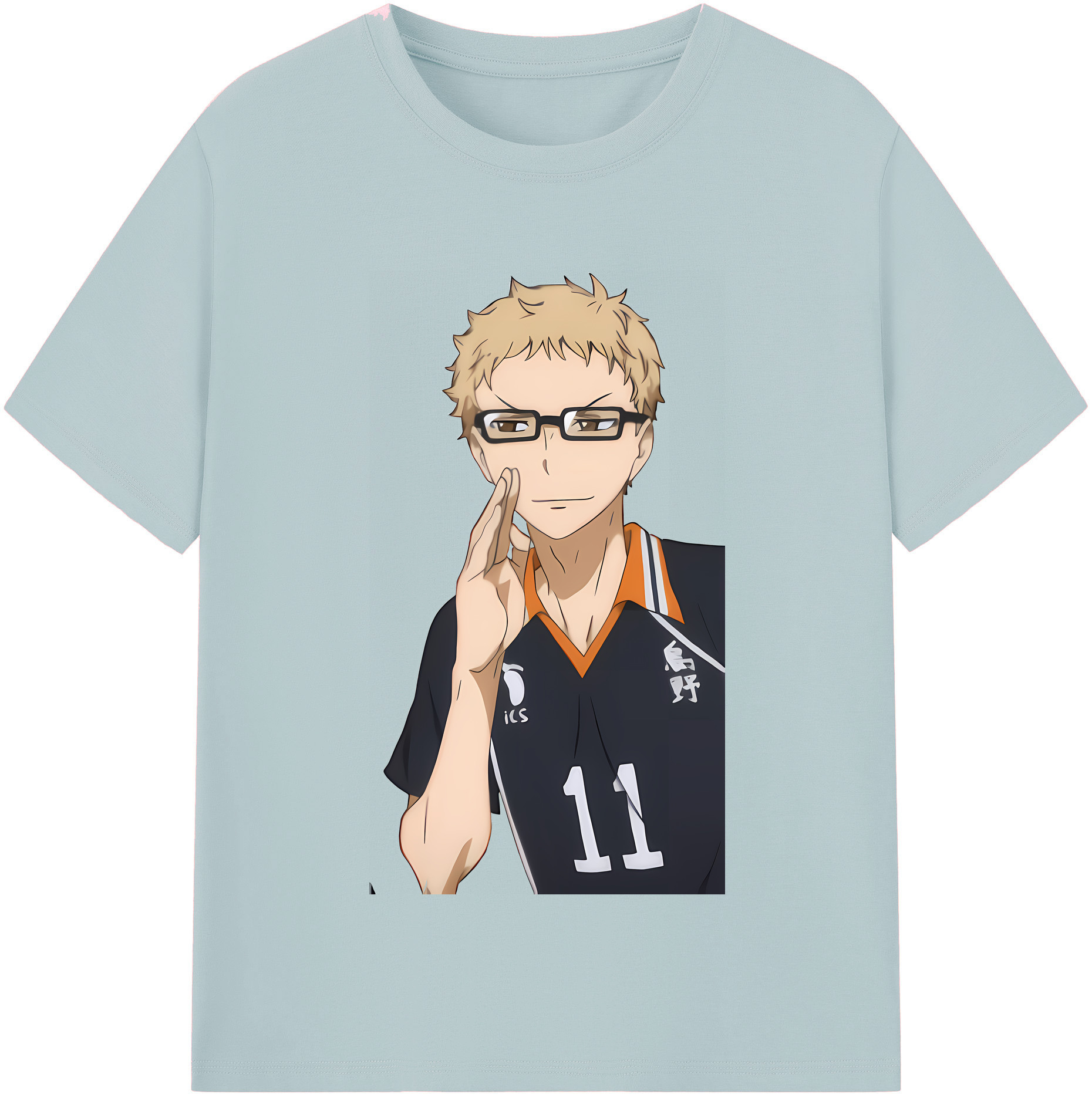 （画像用） ハイキュー!! Haikyu!! 綿100％半袖Tシャツ（フロントプリント）